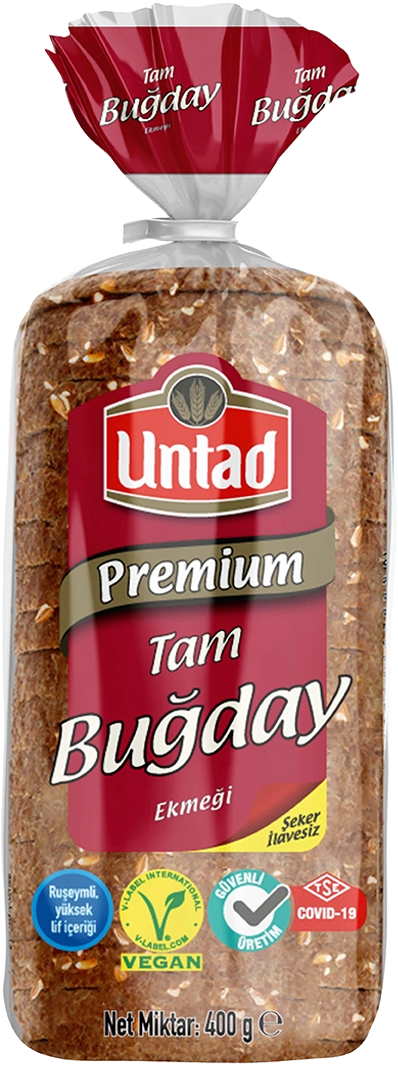 Untad Premıum Tam Buğday Ekmeği 400 Gr