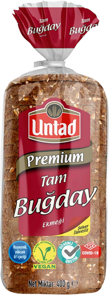 Untad Premıum Tam Buğday Ekmeği 400 Gr