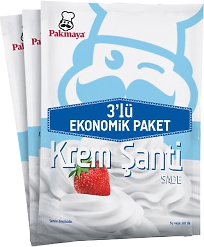 PAKMAYA KREM ŞANTİ SADE 3X75 GR
