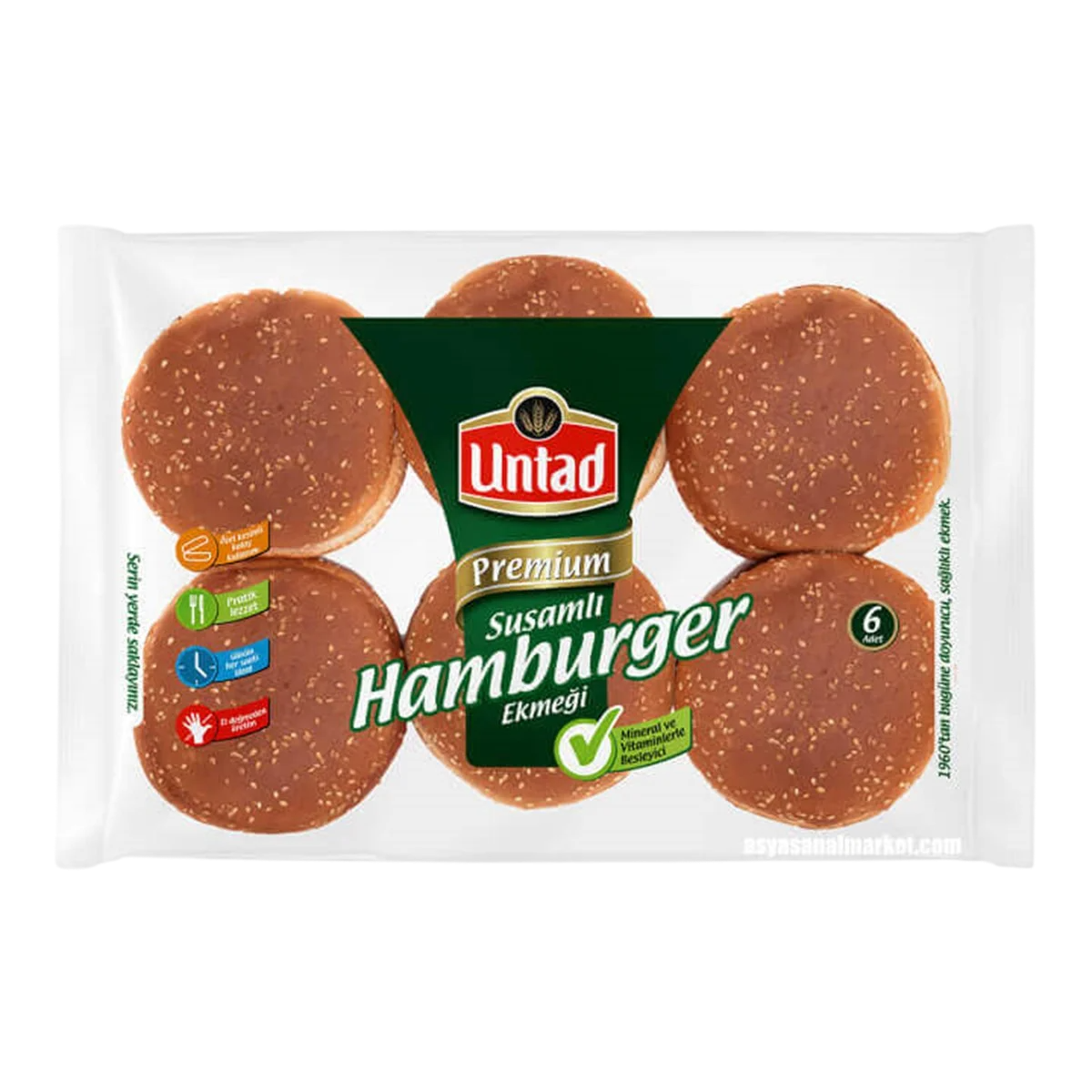 Untad Premium Hamburger Susamlı 510 Gr