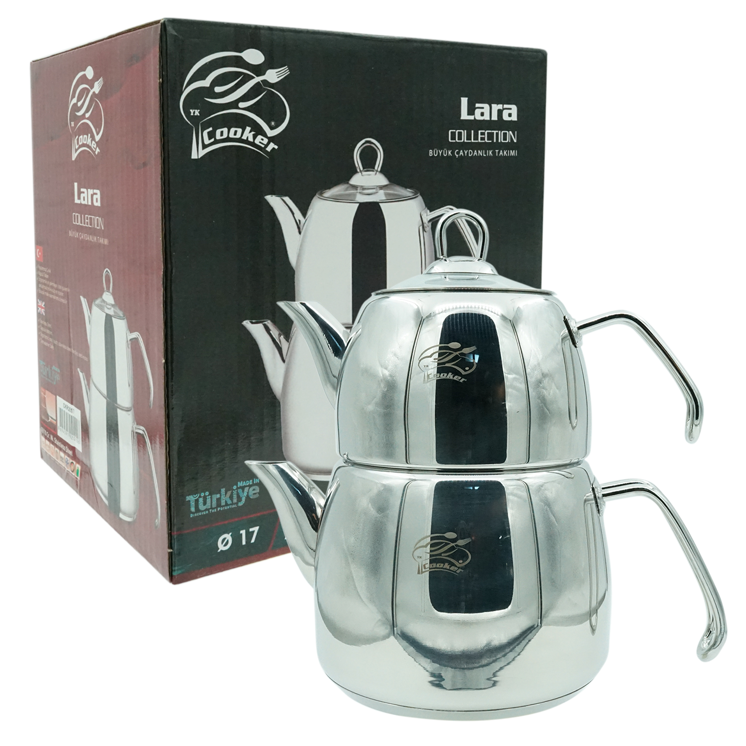 Cooker Lara Büyük Boy Çaydanlık Takımı