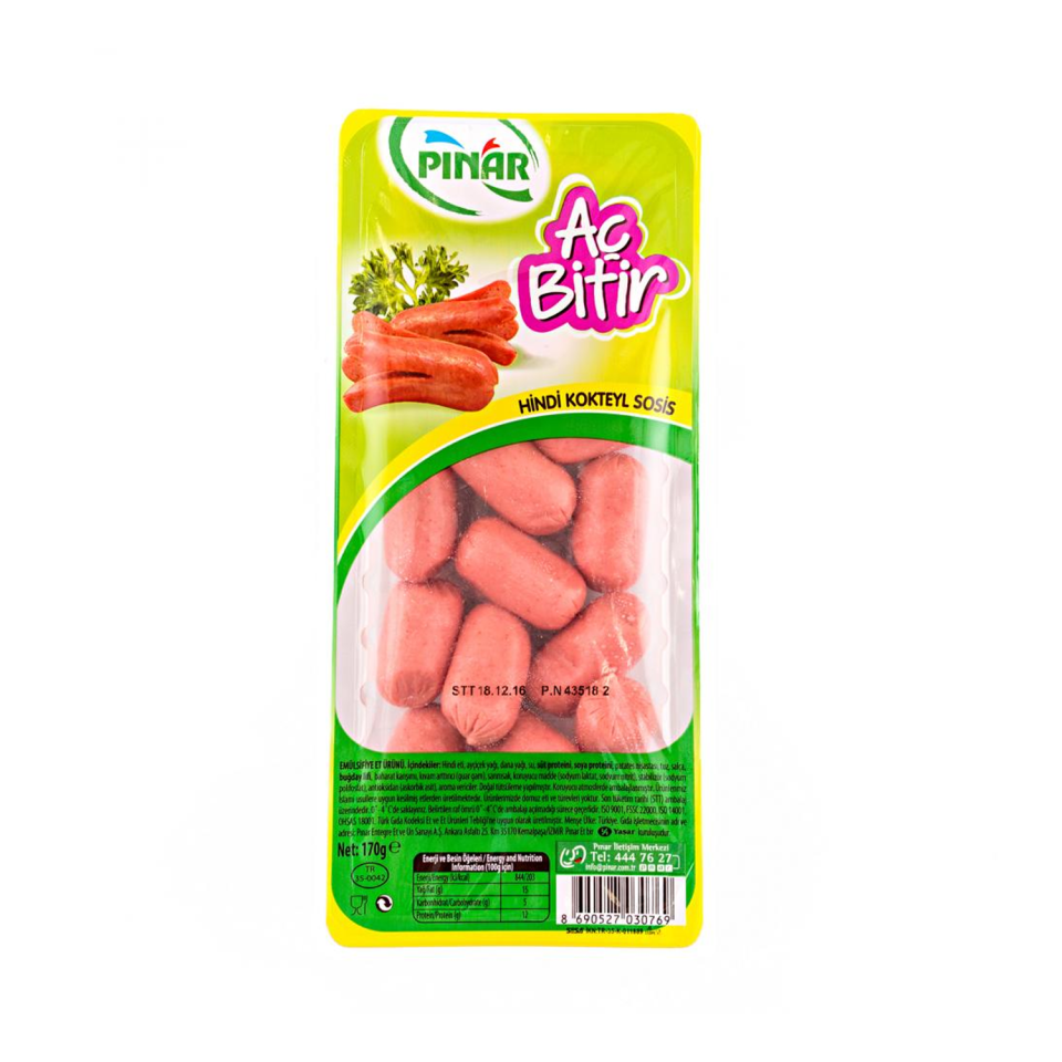 Pınar Aç Bitir Kokteyl Sosis 180 GR