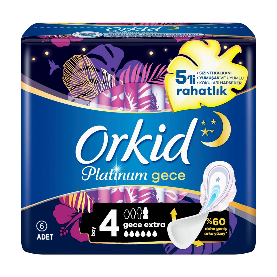 Orkid Platınum Tekli 4 LÜ Gece Extra