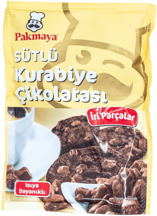 PAKMAYA SÜTLÜ KURABİYE ÇİKOLATA 7-9 mm 90 GR