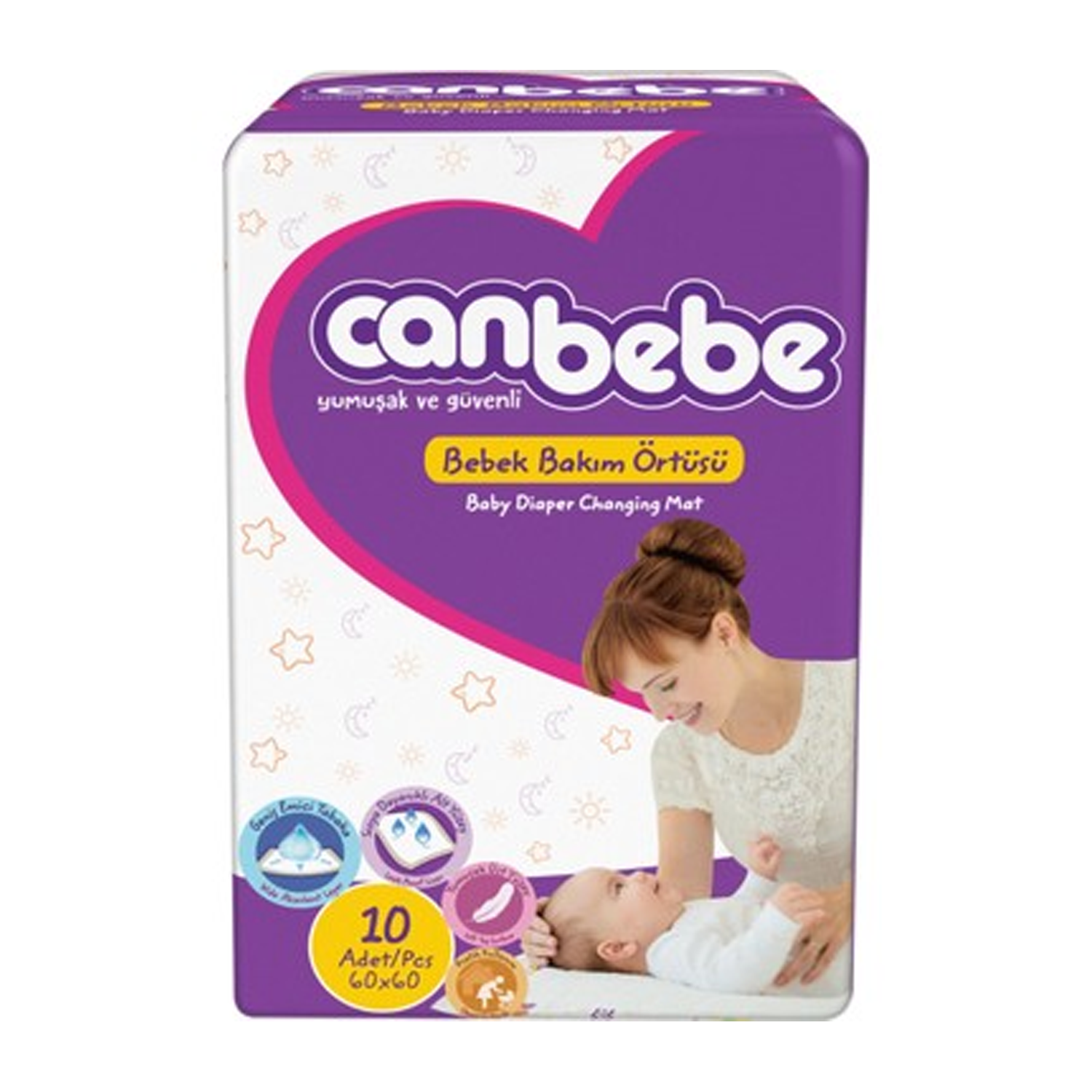 Canbebe Bebek Bakım Örtüsü 10 LU