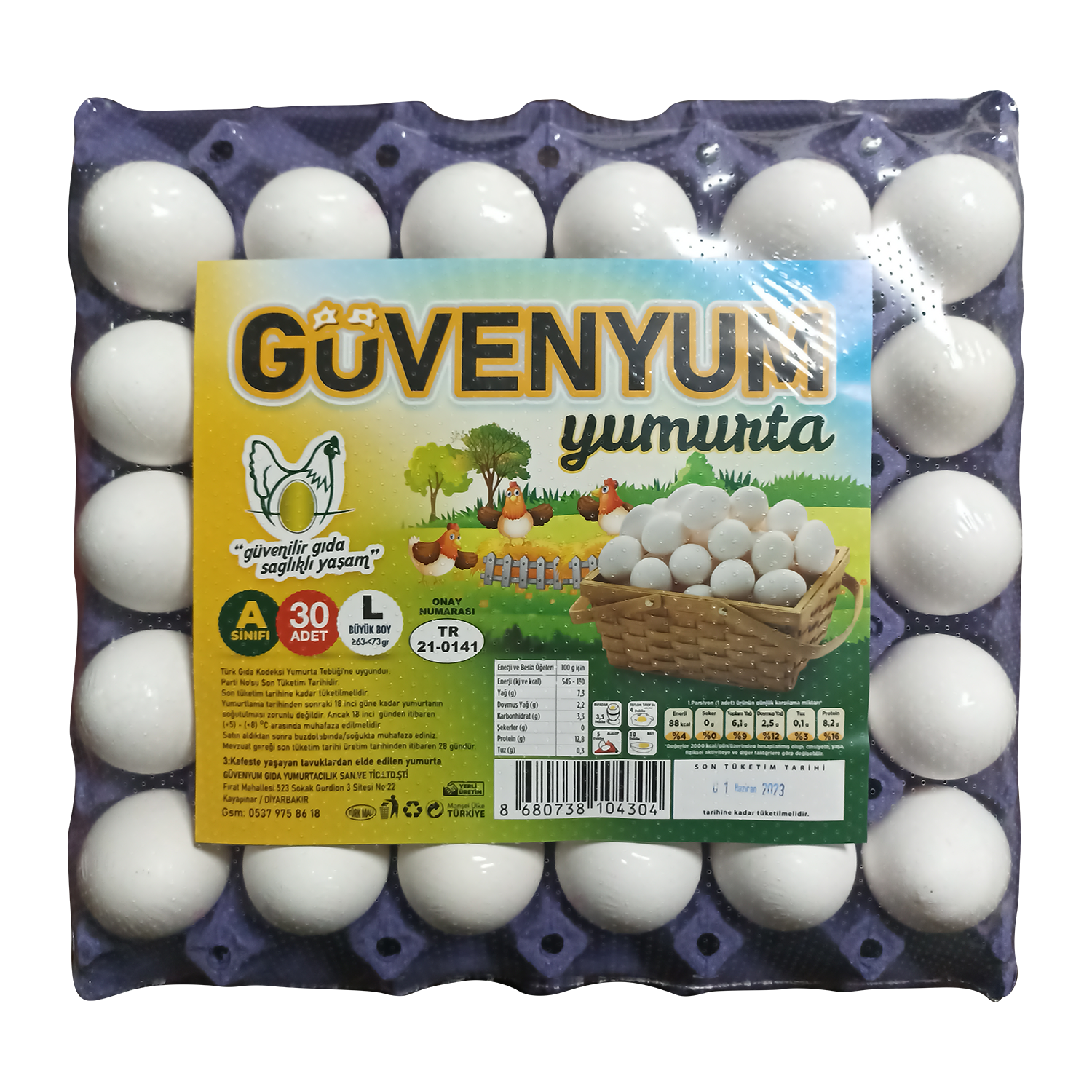 Güvenyum Yumurta 30lu (L)