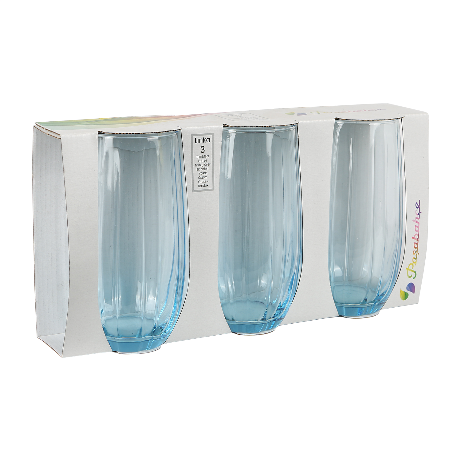 Paşabahçe Turkuaz Bardak Uzun 3lü (Linka)