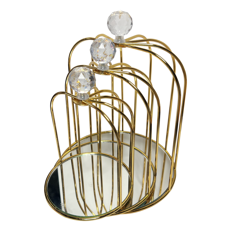 Paşabahçe Yuvarlak Kafes 3lü Sunumluk