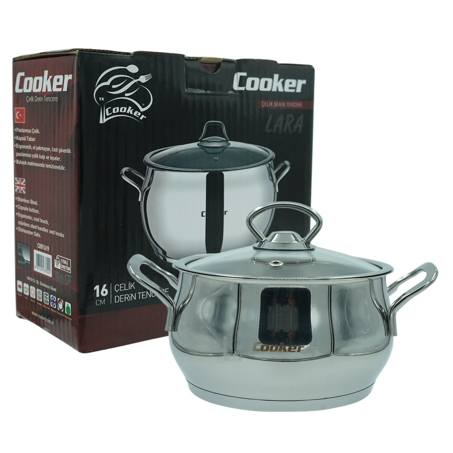 Cooker Lara 16 CM Derin Tencere