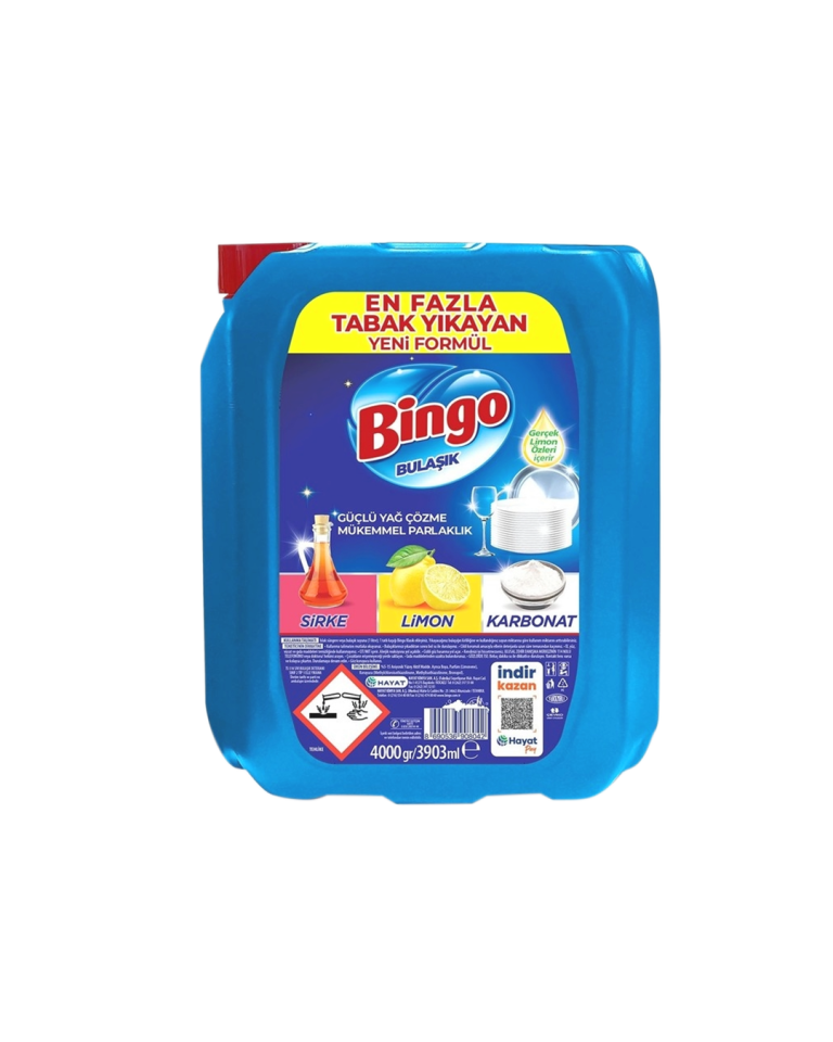 Bingo Bulaşık Deterjanı 4 KG Limon