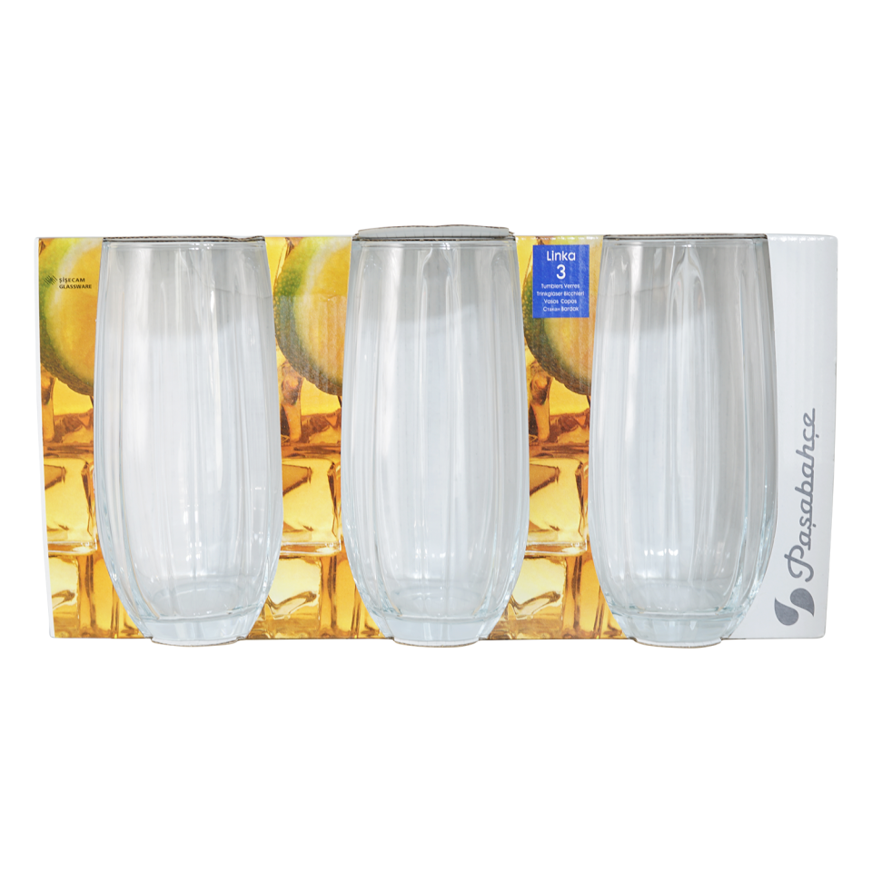 Paşabahçe Sade Meşrubat Bardağı Linka 3lü