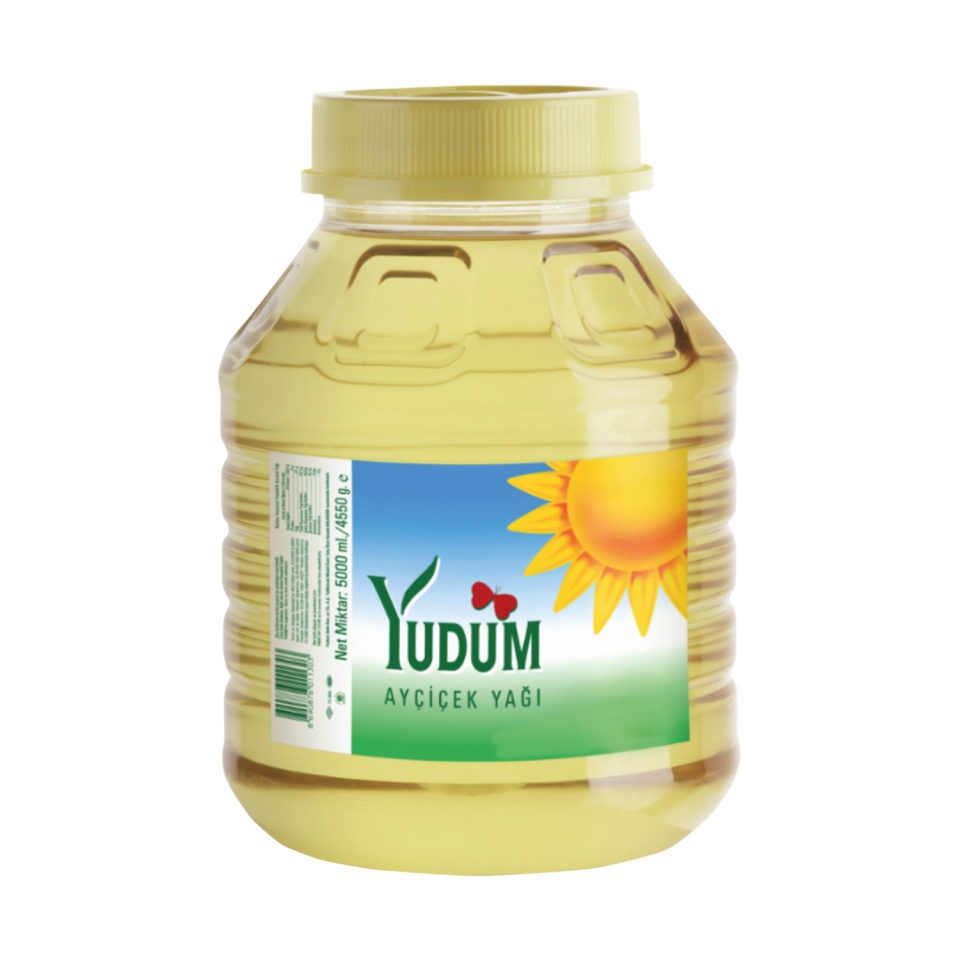 Yudum Ayçiçek Yağı 5 LT Pet Yuvarlak Pet