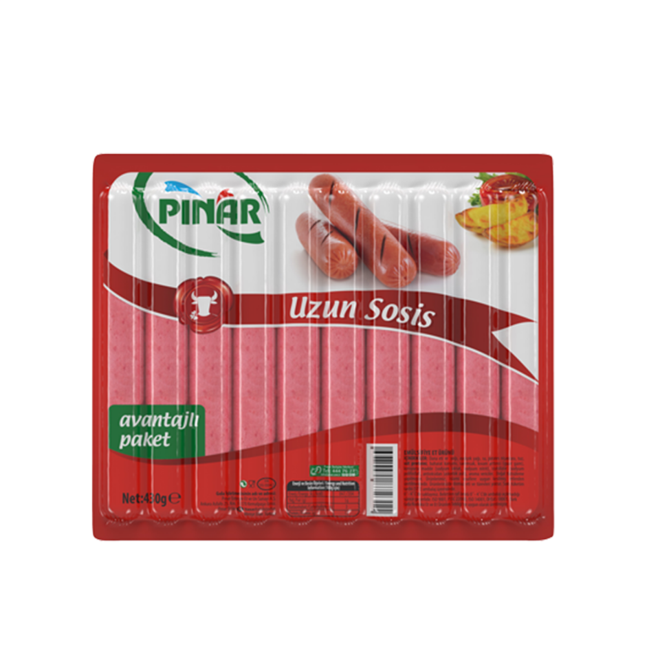 Pınar Sosis Ekonomik Soyulmuş 430 GR