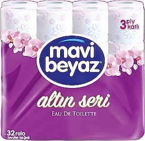 Mavi Beyaz Üç Kat T. Kağıdı Altın Seri 32 Li