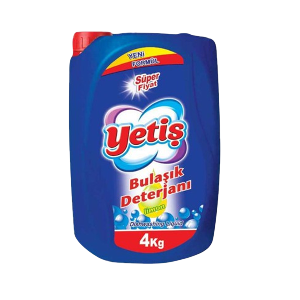 Yetiş Sıvı Bulaşık Deterjanı Limon 4 LT