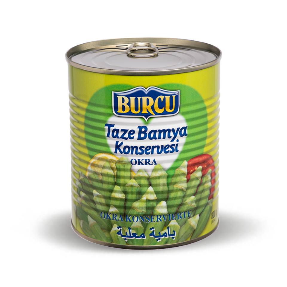 Burcu Bamya Konserve Teneke 800 GR