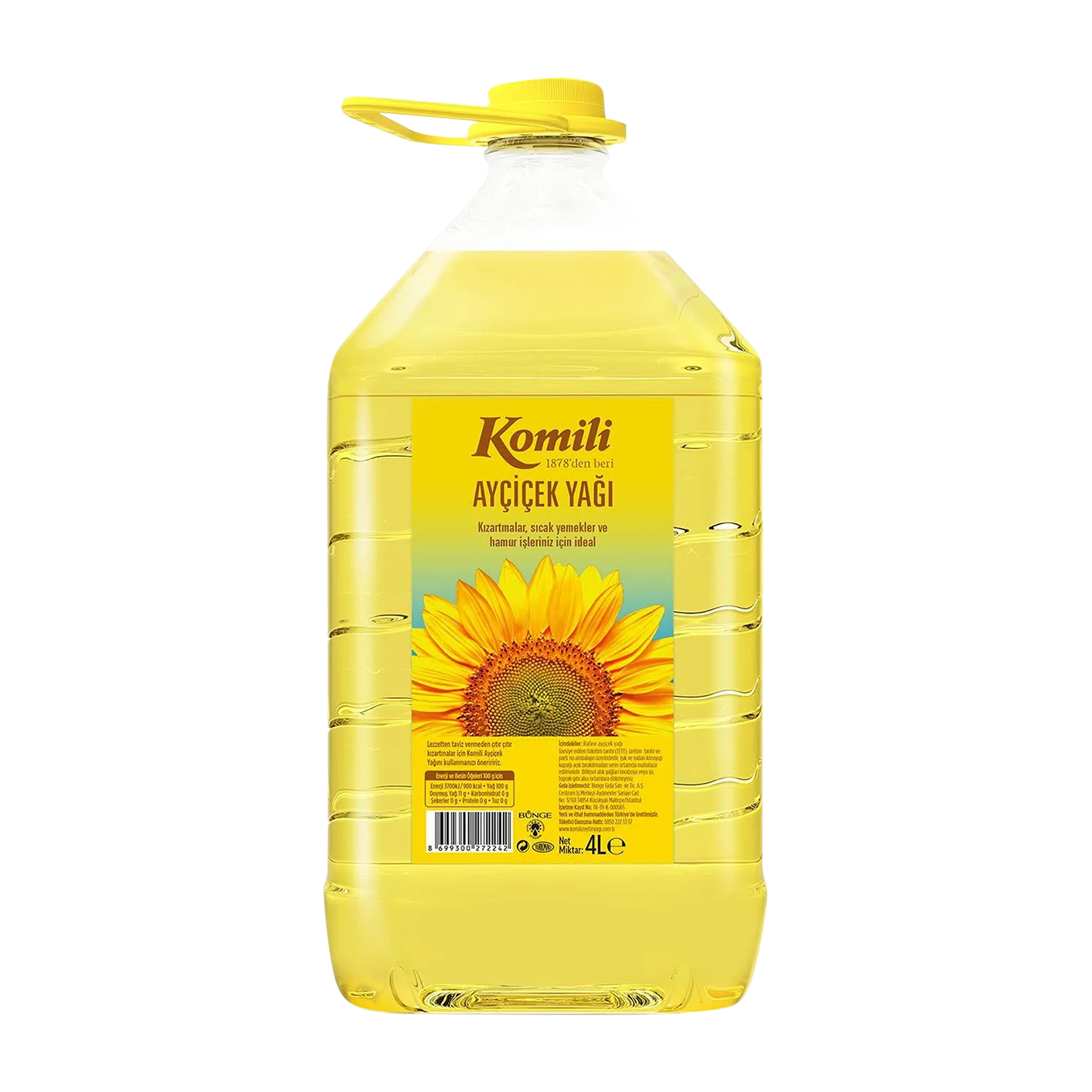 Komili Ayçiçek Yağı 4 LT