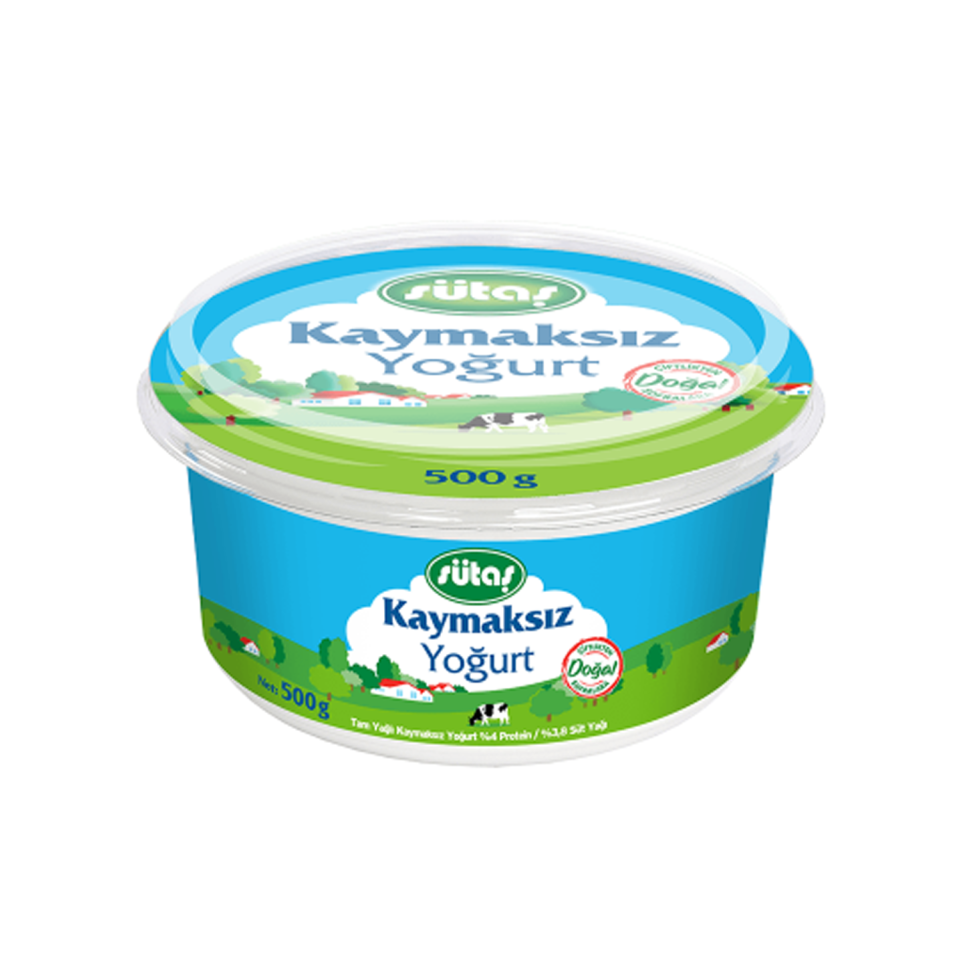 Sütaş Kaymaksız Yoğurt 500 Gr