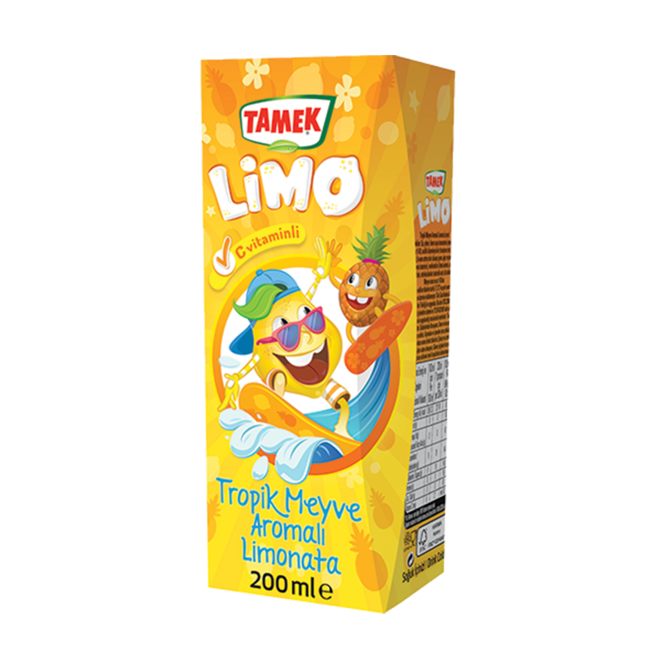 Tamen Tropik Aromalı Limonata 200 ML