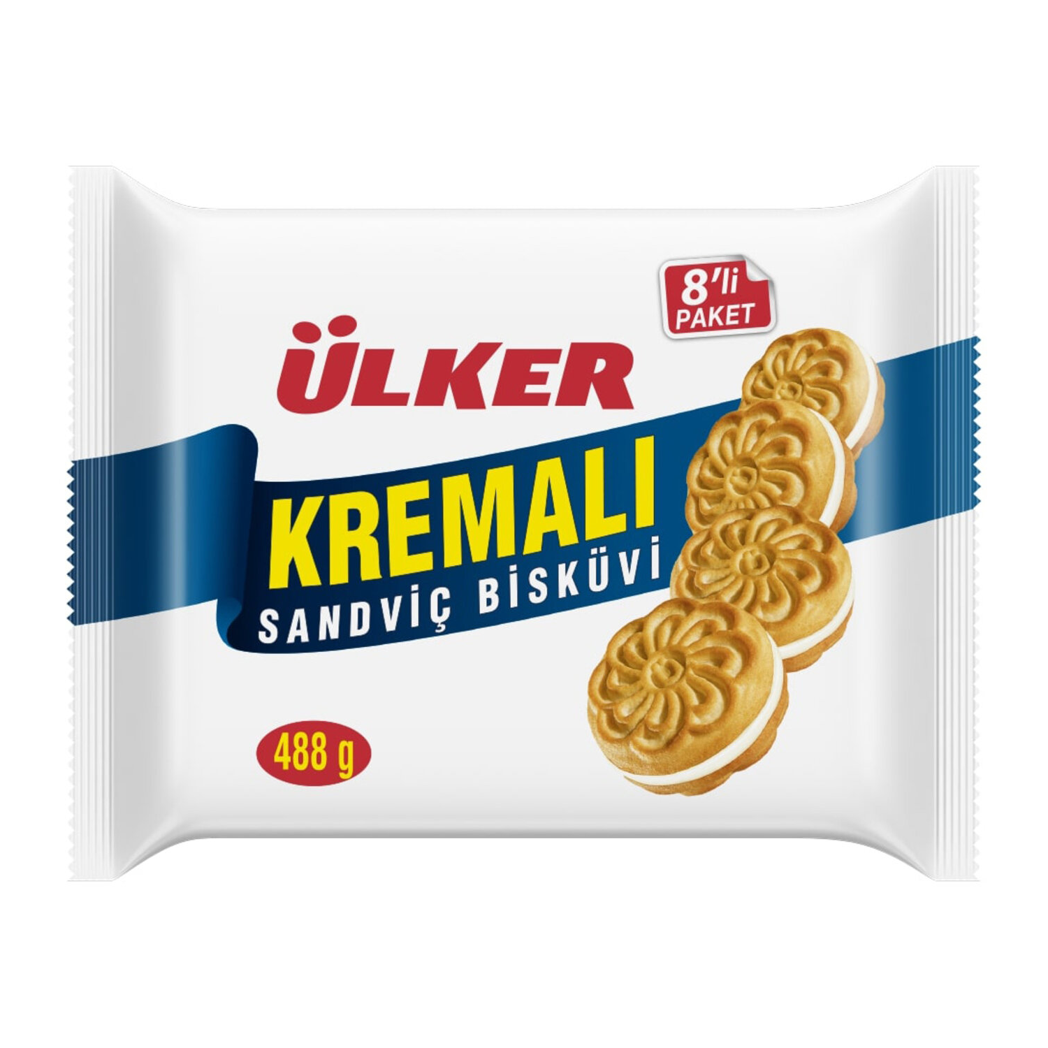 Ülker Kremalı 8li 488 GR