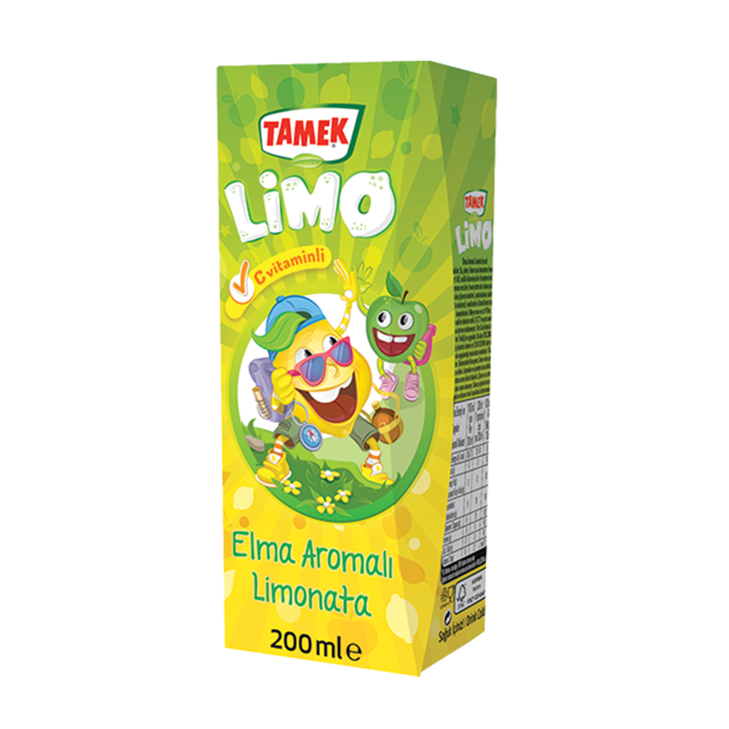 Tamek Elma Aromalı Limonata 200 ML