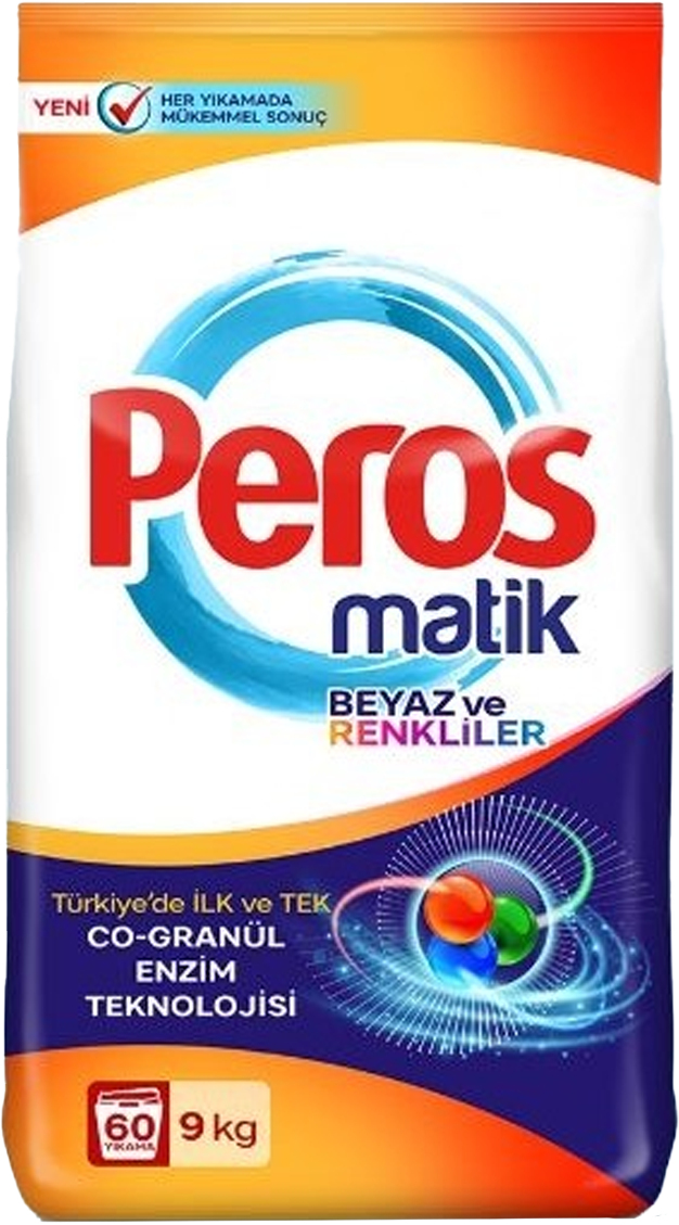 Peros Matik 9 KG Beyazlar ve Renkliler