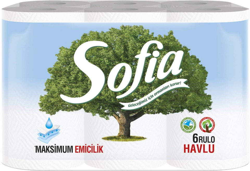 Sofia Mutfak Havlu 6lı
