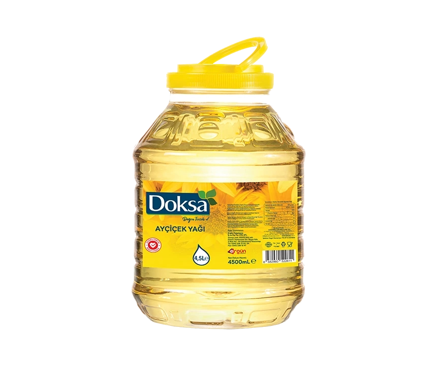 Doksa Ayçiçek Yağı 4,5 Lt Yuvarlak Pet