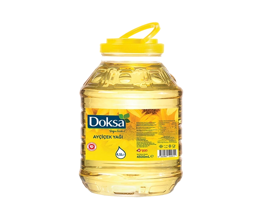 Doksa Ayçiçek Yağı 4,5 Lt Yuvarlak Pet