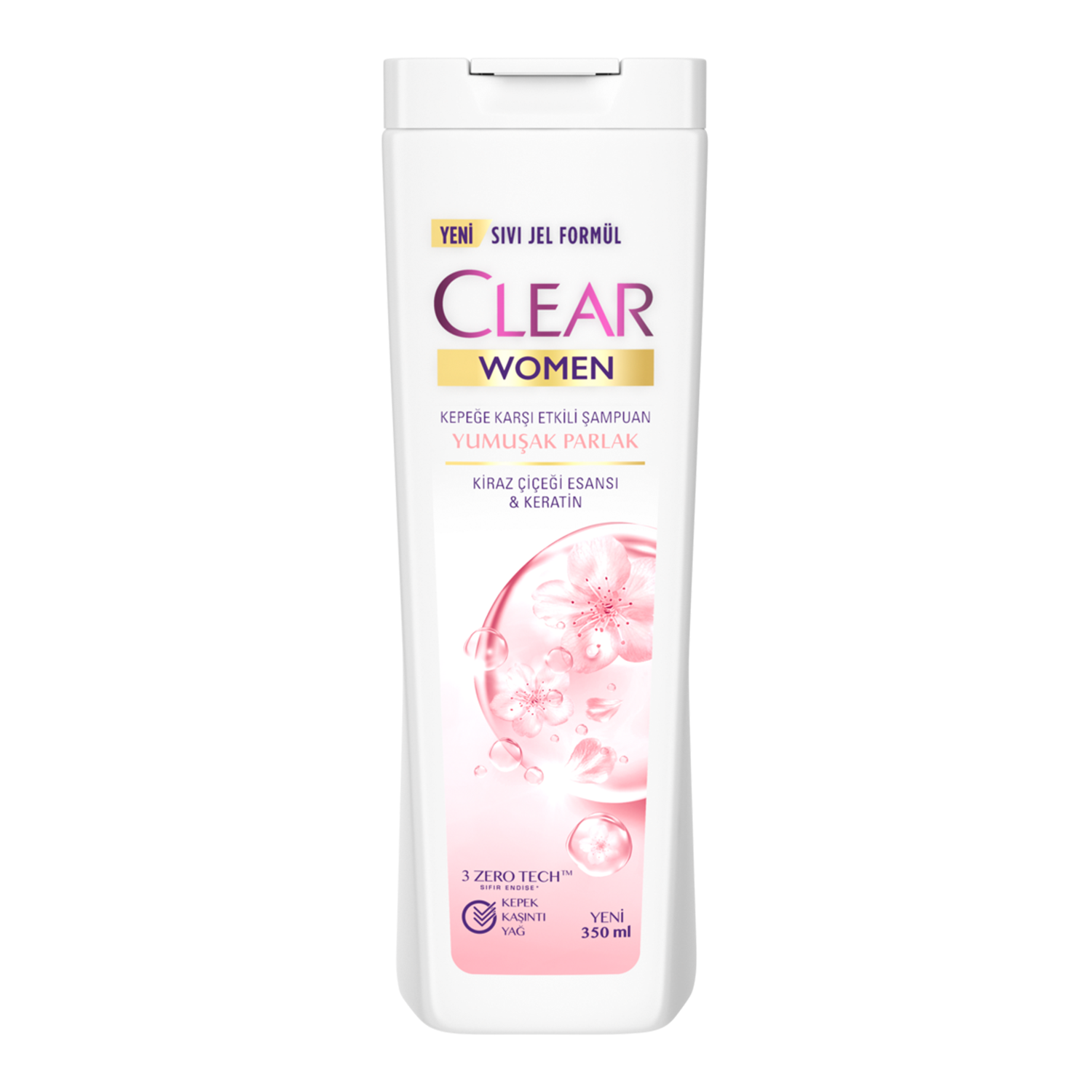 Clear Women 350 ML Yumuşak ve Parlak