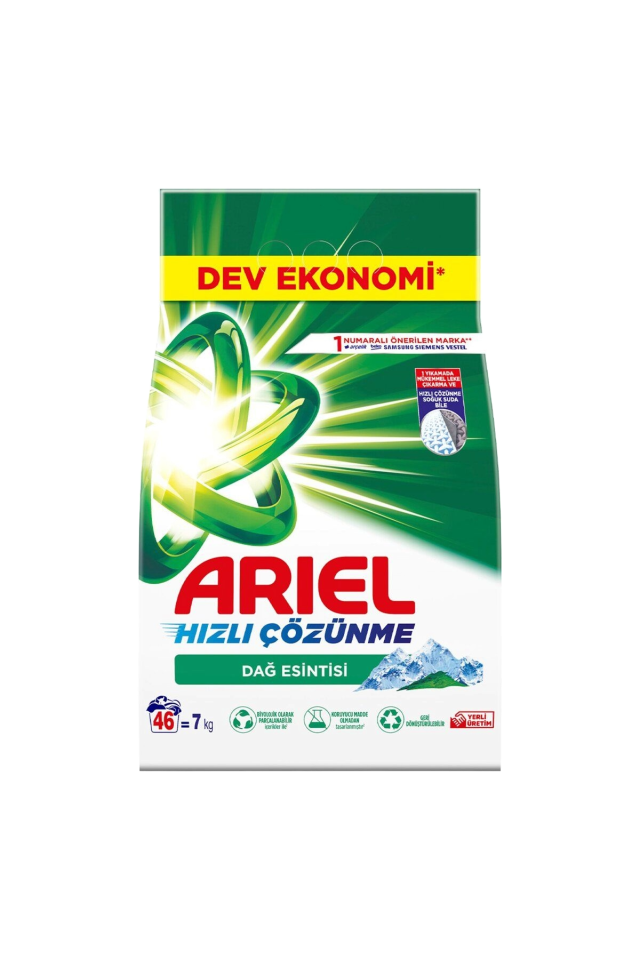 ARİEL DAĞ ESİNTİSİ BEYAZ VE RENKLİLER 7 KG