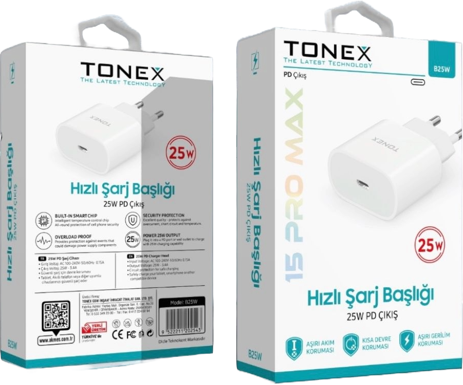 TONEX 25W PD ŞARJ ADAPTÖR