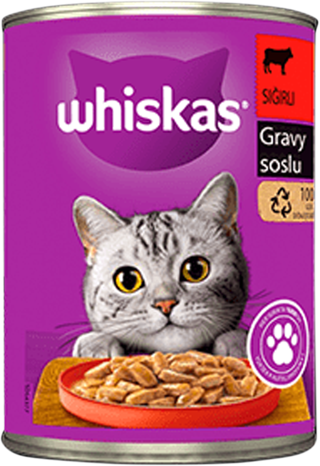 Whiskas Biftekli Konserve Mama 400 Gr