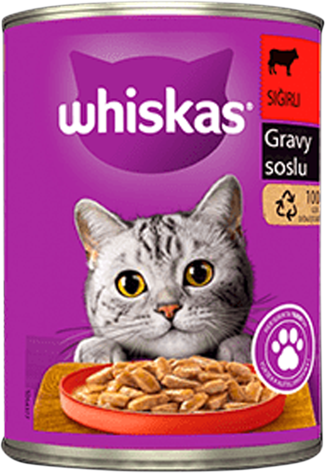 Whiskas Biftekli Konserve Mama 400 Gr