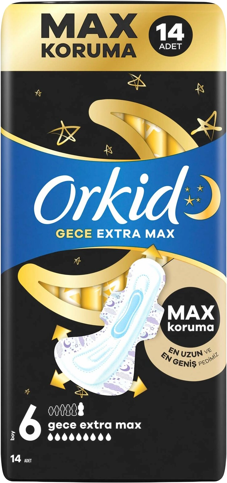 ORKİD ULTRA EKSTRA DORTLU GECE EKST MAX 3X14LÜ
