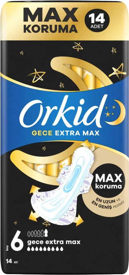 ORKİD ULTRA EKSTRA DORTLU GECE EKST MAX 3X14LÜ