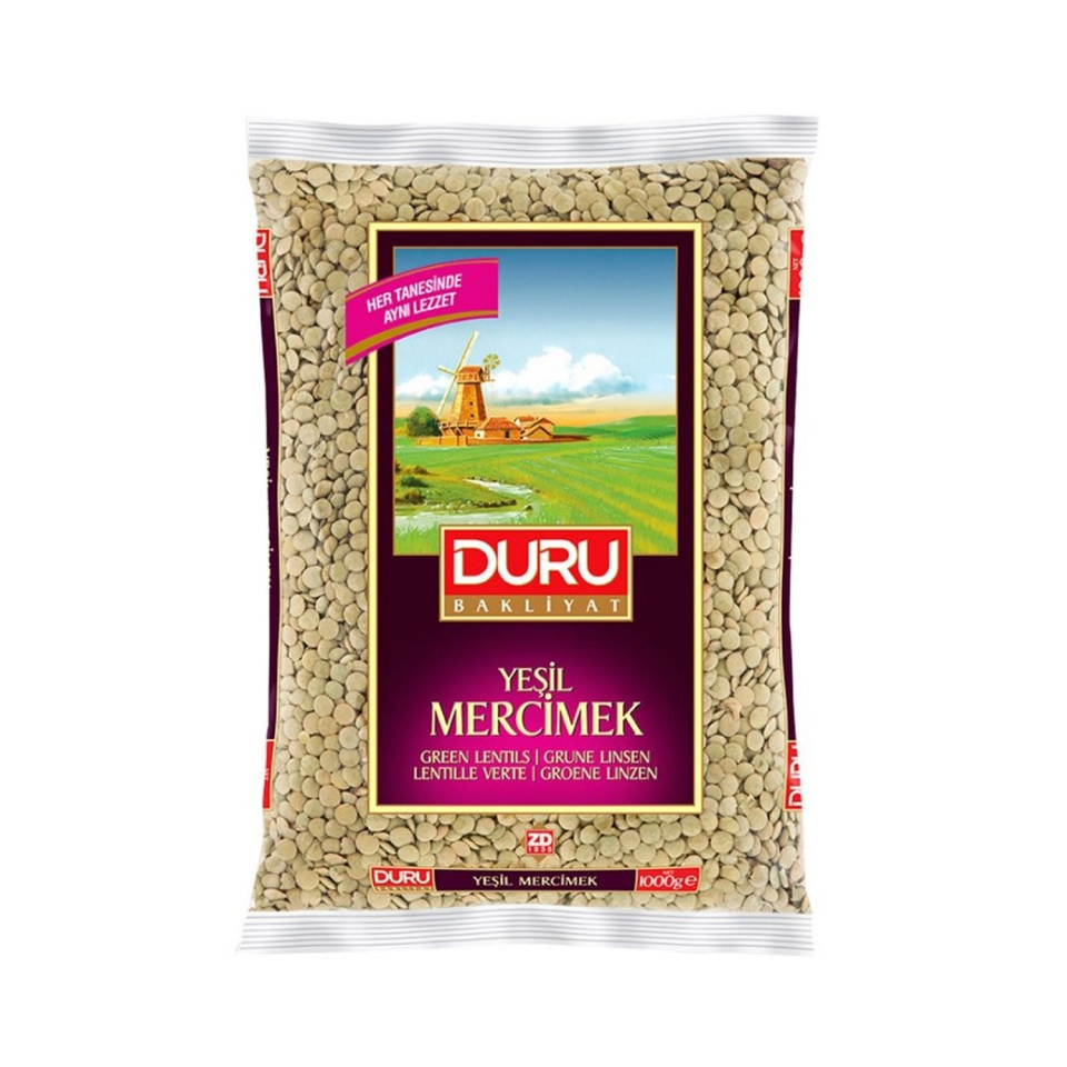 Duru Yeşil Mercimek 1000 GR