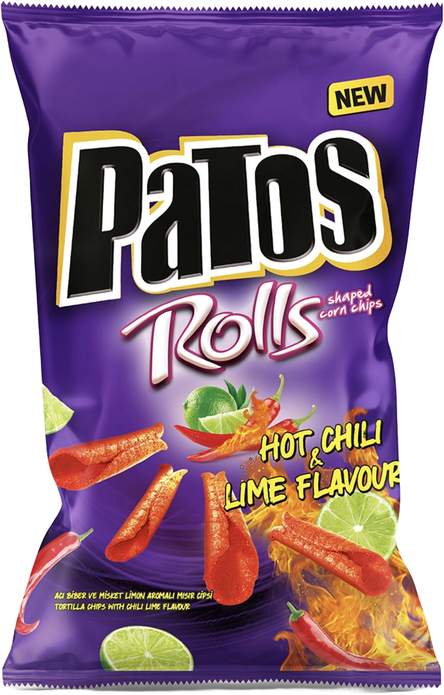 PATOS ROLLS CHILI LIME SP. 109 GR