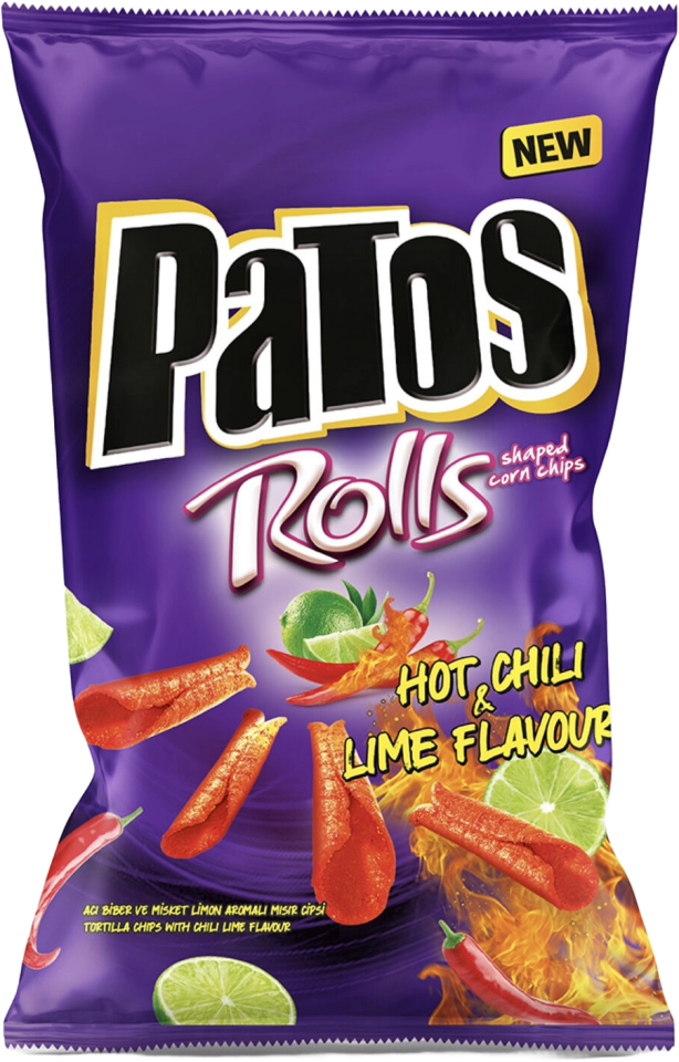 PATOS ROLLS CHILI LIME SP. 109 GR