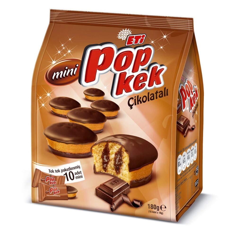 Eti Pop Kek Mini Kakaolu 180 GR