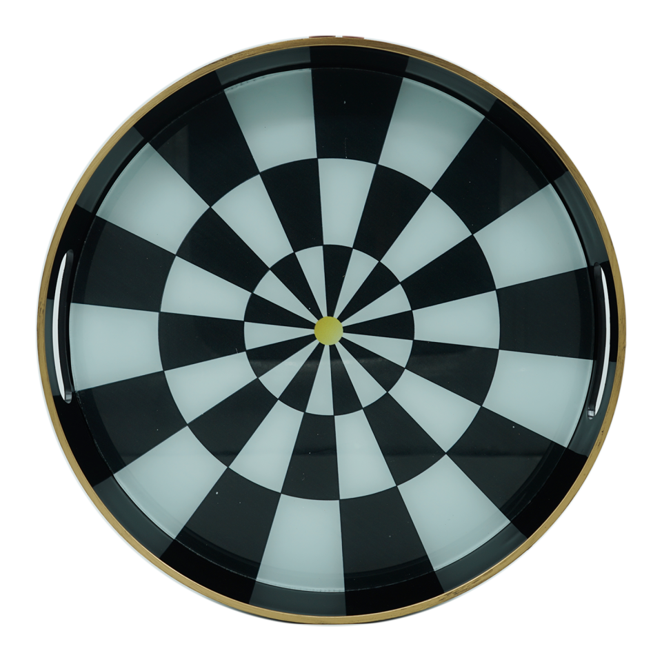 Çifçiler 37 CM Yuvarlak Tepsi