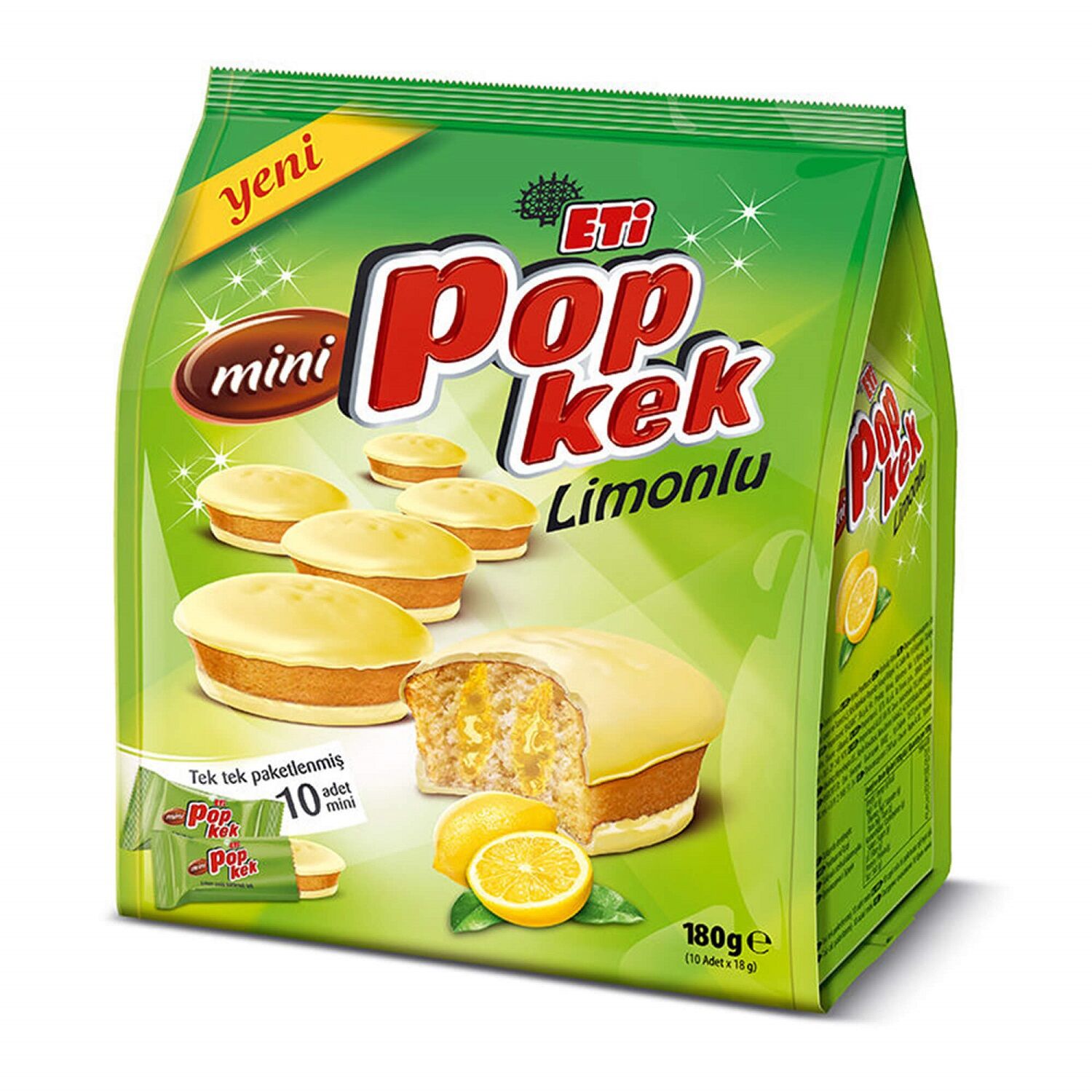 Eti Pop Kek Mini Limonlu 180 GR