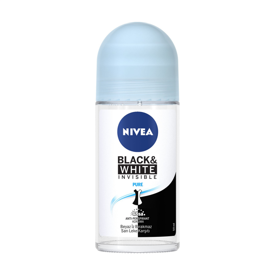 Nivea Roll On B&W Pure 50 ML Kadın