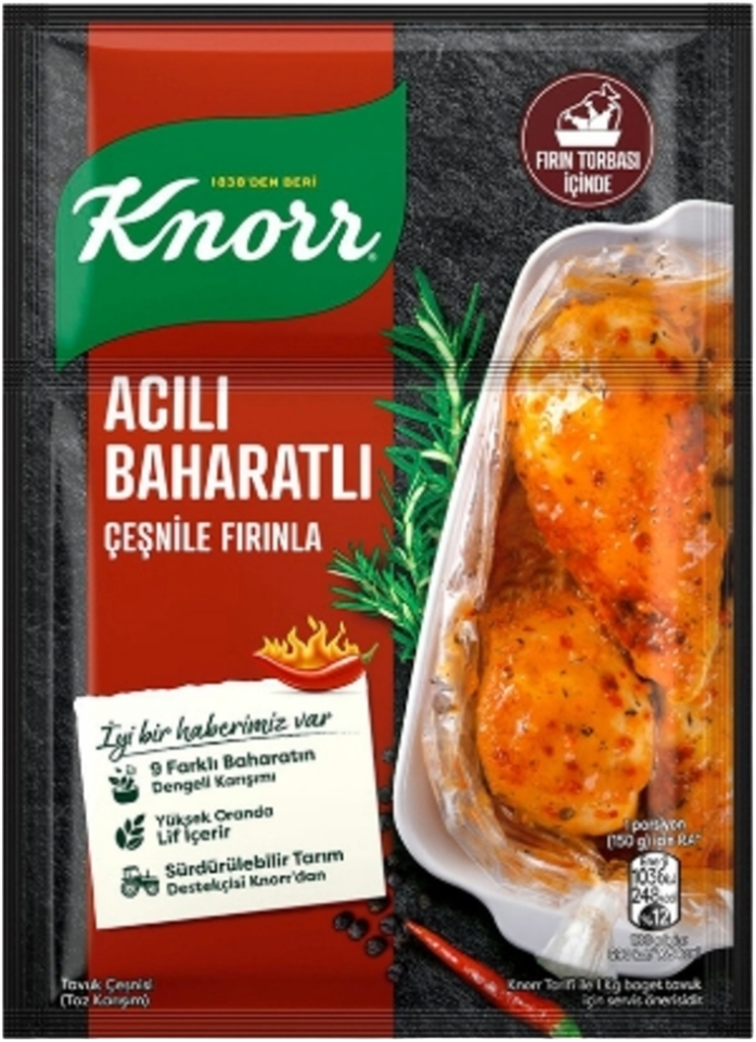 KNORR TAVUK ÇEŞNİ-ACILI BAHARATLI 31 GR