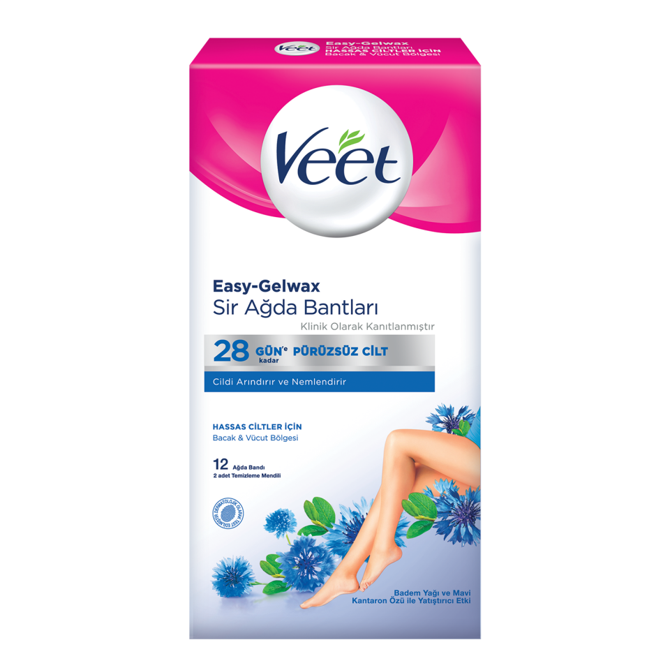 Veet Soğuk Ağda Bandı Hassas 12li