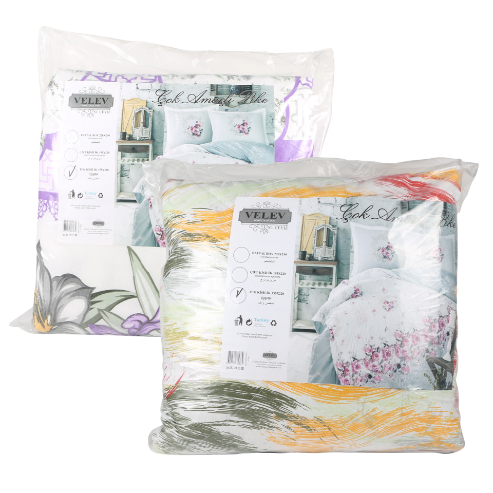 Velev Tek Kişilik Pike