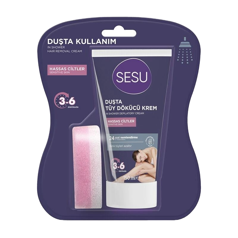 SESU TÜY DÖK.KREM DUŞTA HASSAS CİLTLER 150 ML