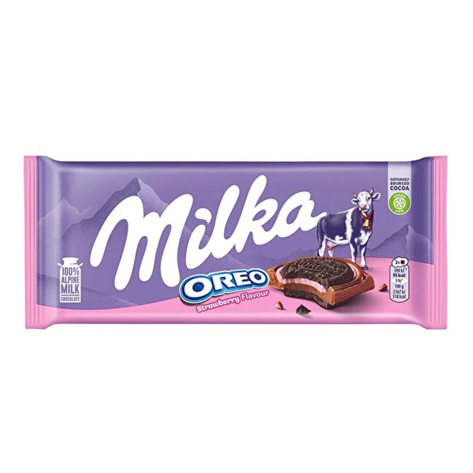 Milka Tablet 92 GR Çilek Sandviç