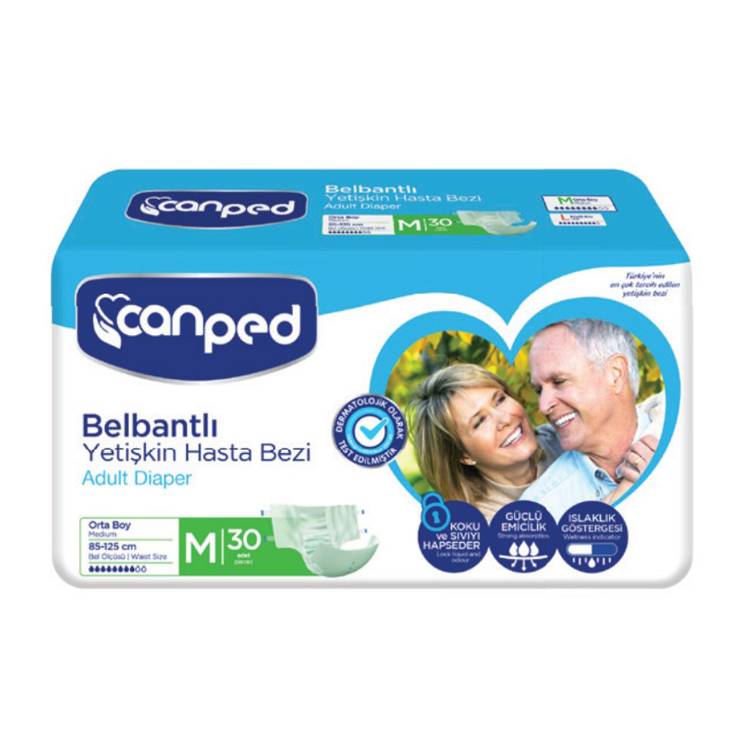 Canped Hasta Bezi Bel Bantlı (M) 30 Lu Politenli