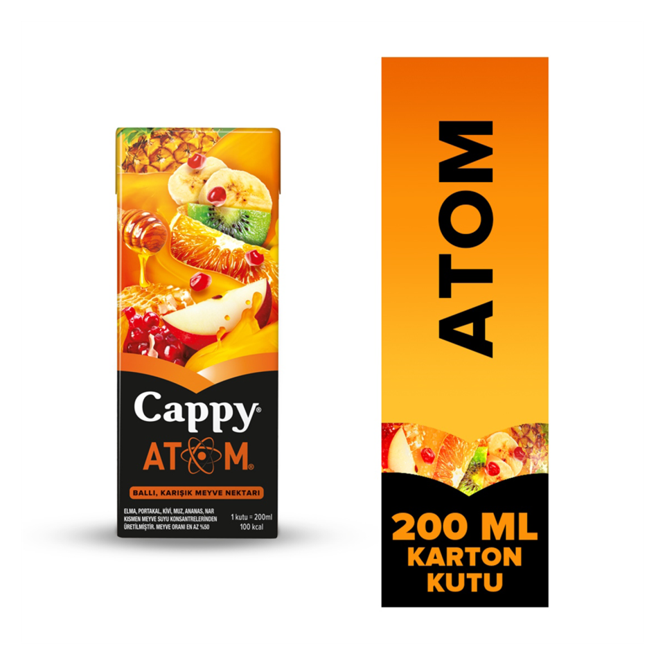 Cappy 200 ML Atom Ballı Karışık Meyve Suyu